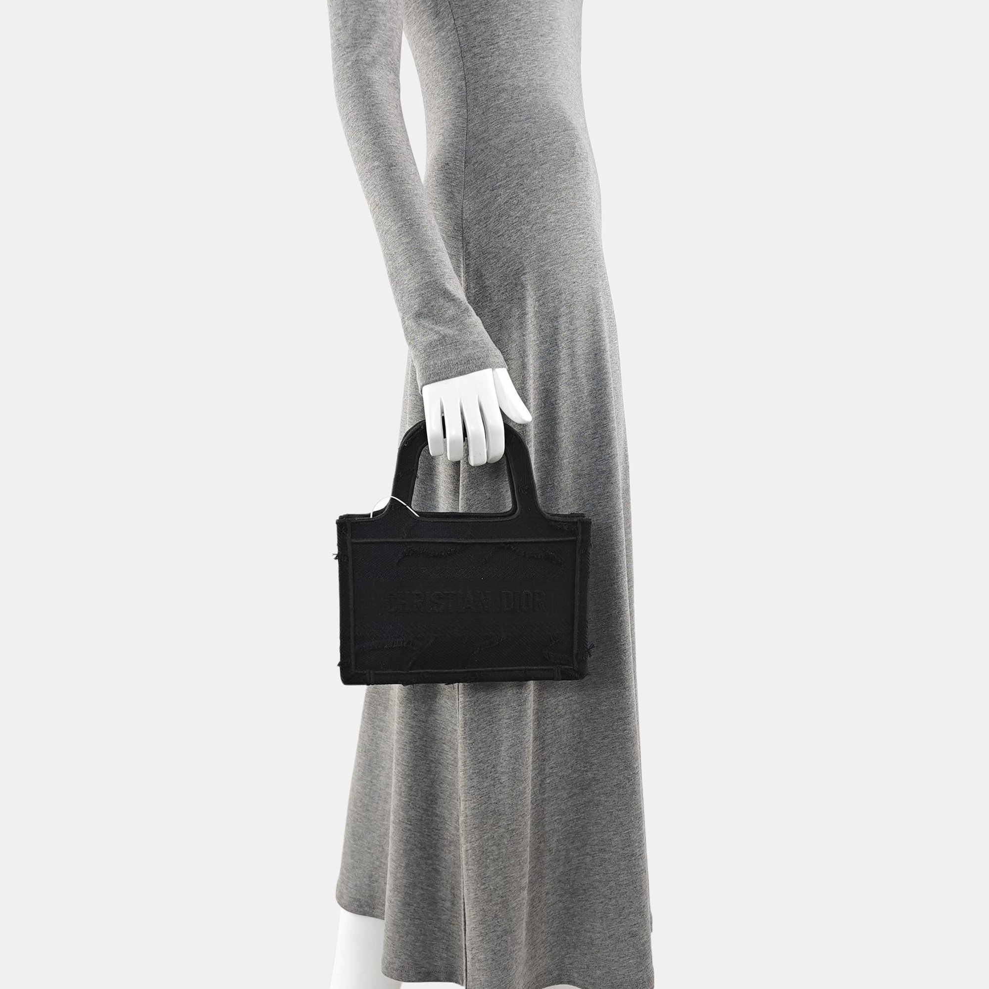 Book Tote Mini Canvas Black