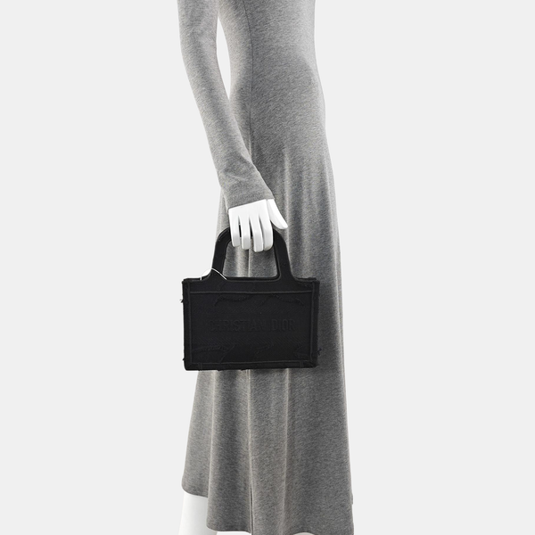 Book Tote Mini Canvas Black