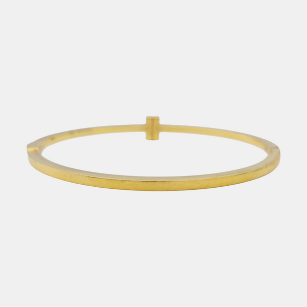 Tiffany T 18k Gold Bangle