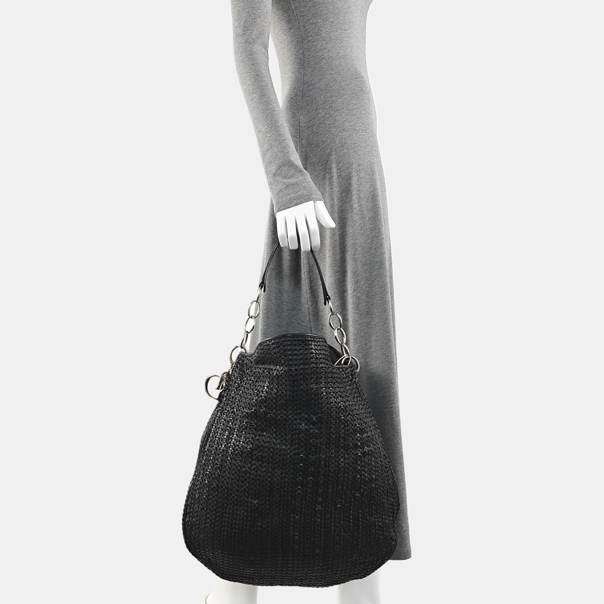 Calfskin Top Handle Bag Black