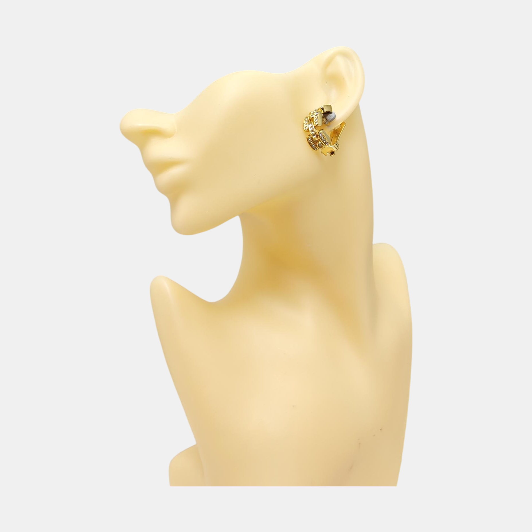 Metal Gold Clip On Earrings