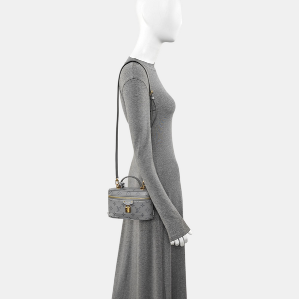 Vanity Chain Pouch PM Monogram Calfskin Gray