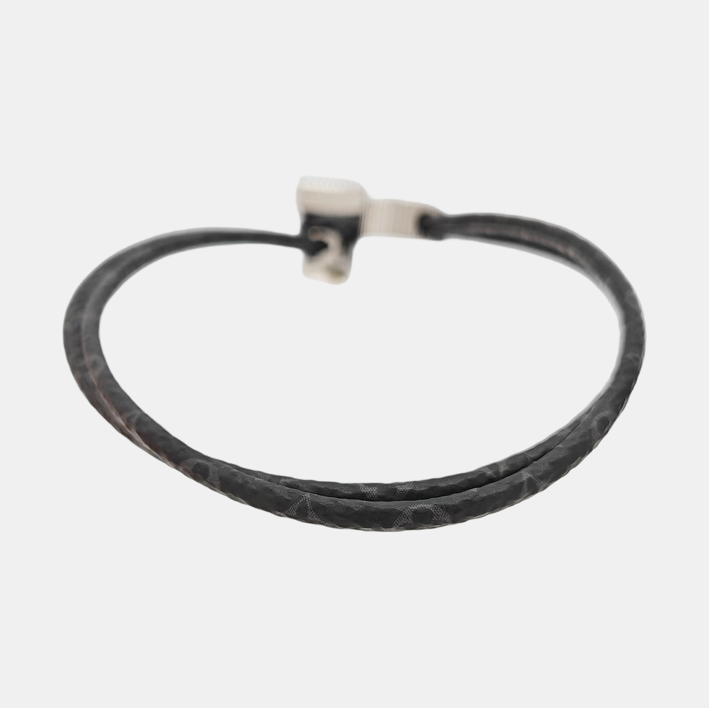Coated Canvas Black Bangle