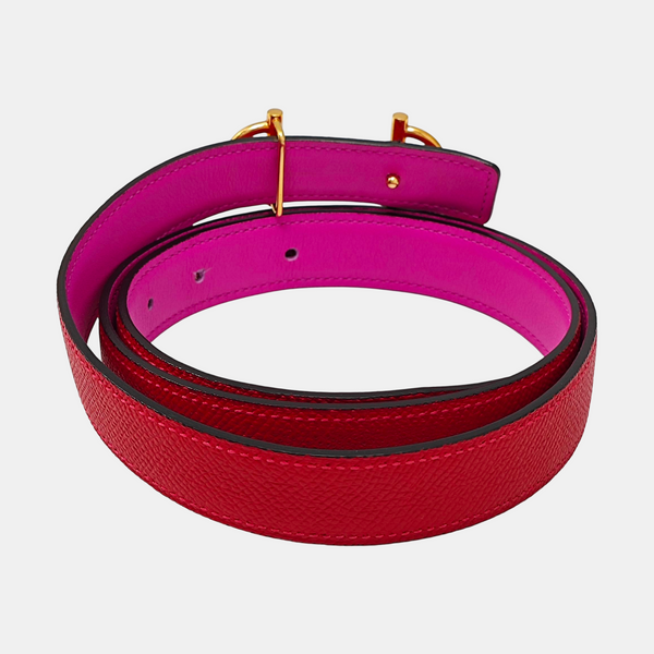 Leather Belt Red