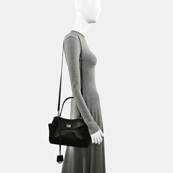 Calfskin Shoulder Bag Black