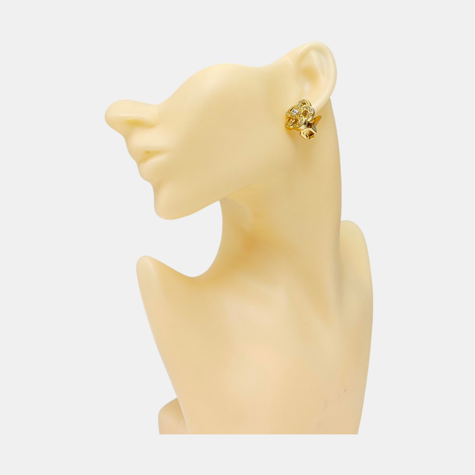 Metal Gold Clip On Earrings
