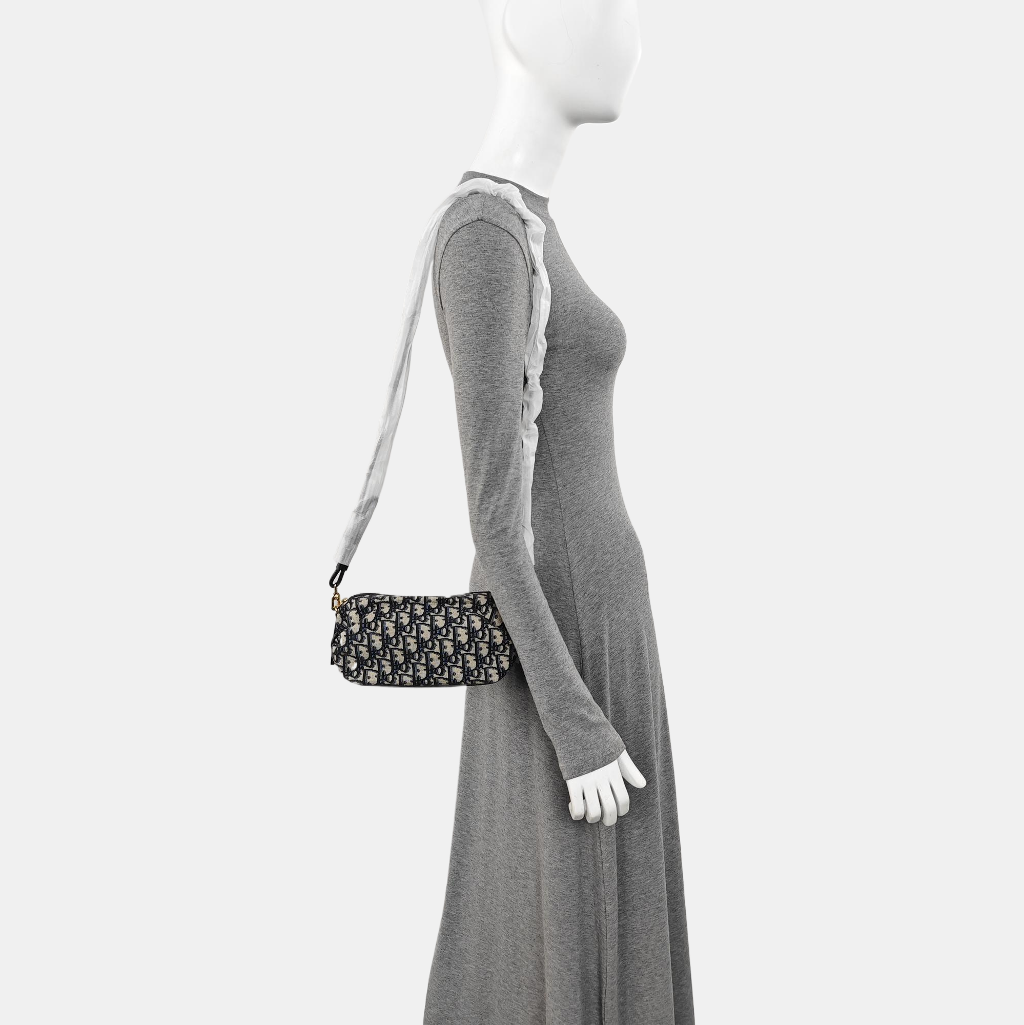 Fabric Shoulder Bag Black