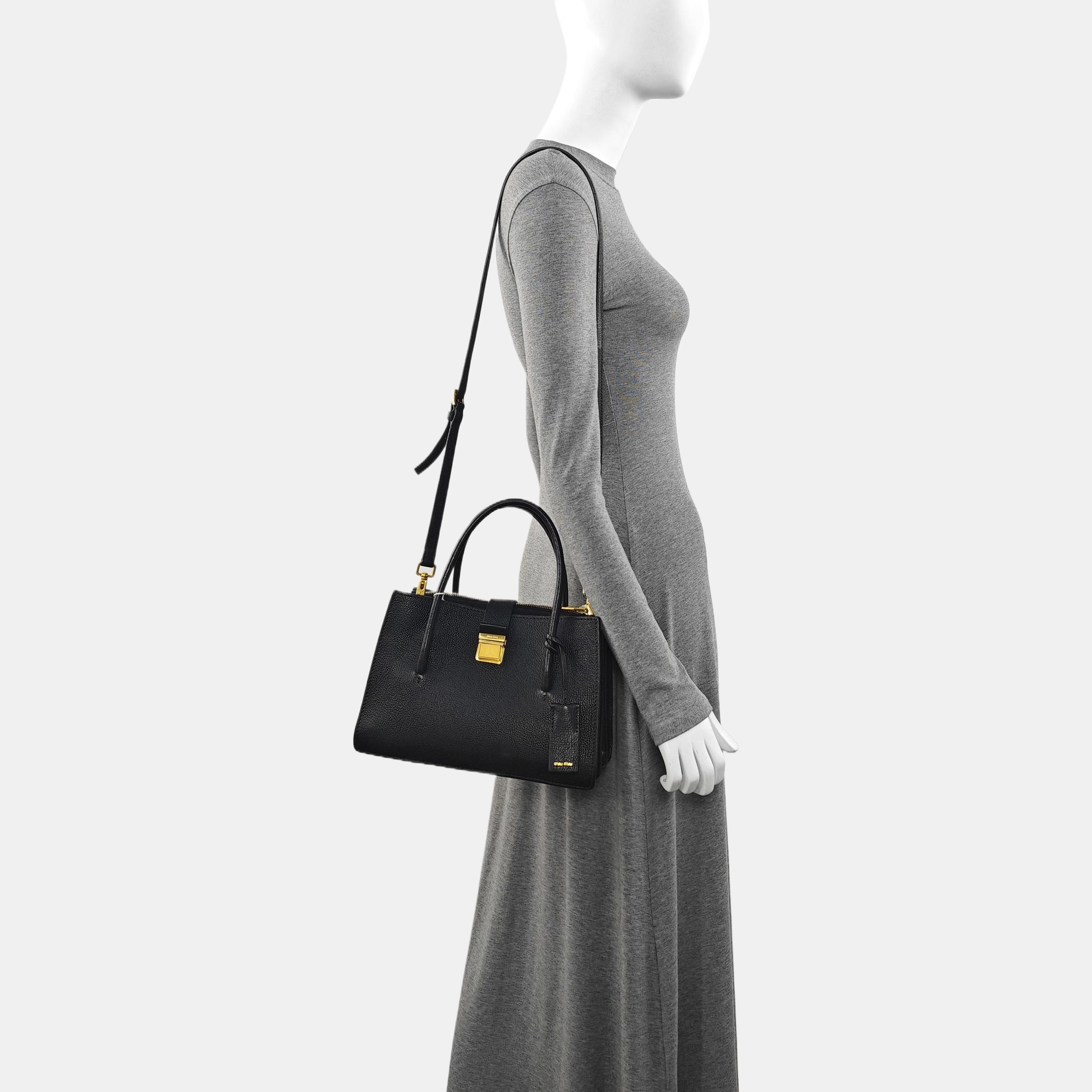 Calfskin Tote Bag Black