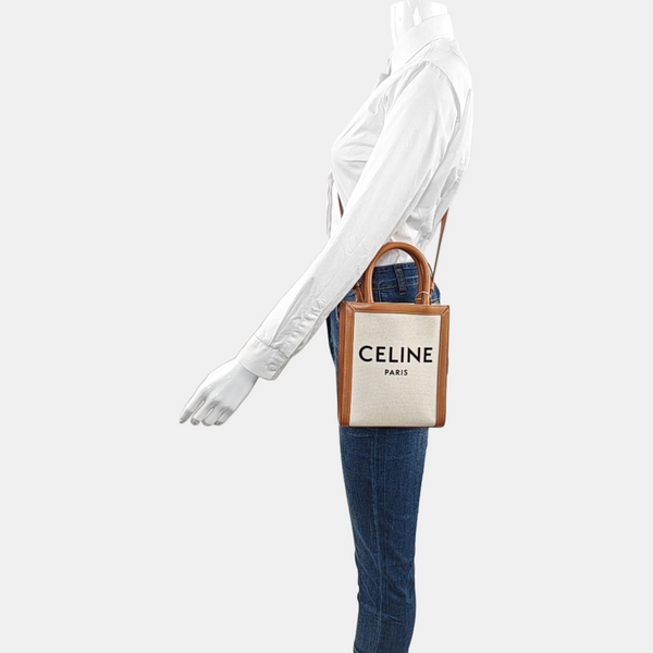 CABAS CELINE Mini Canvas White