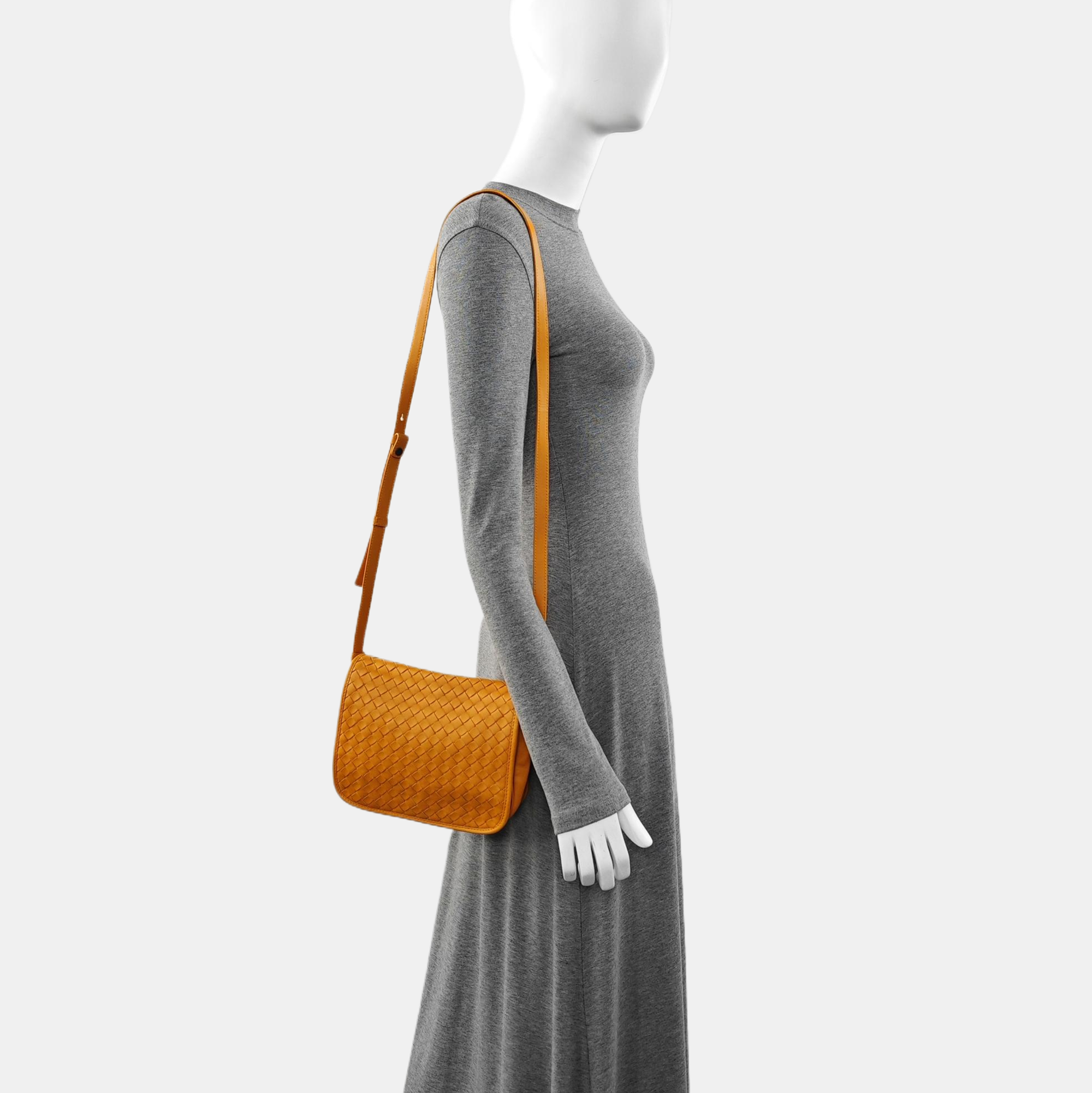 Calfskin Shoulder Bag Orange
