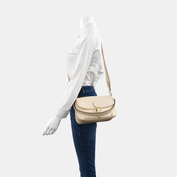 DIANE Monogram Calfskin Beige