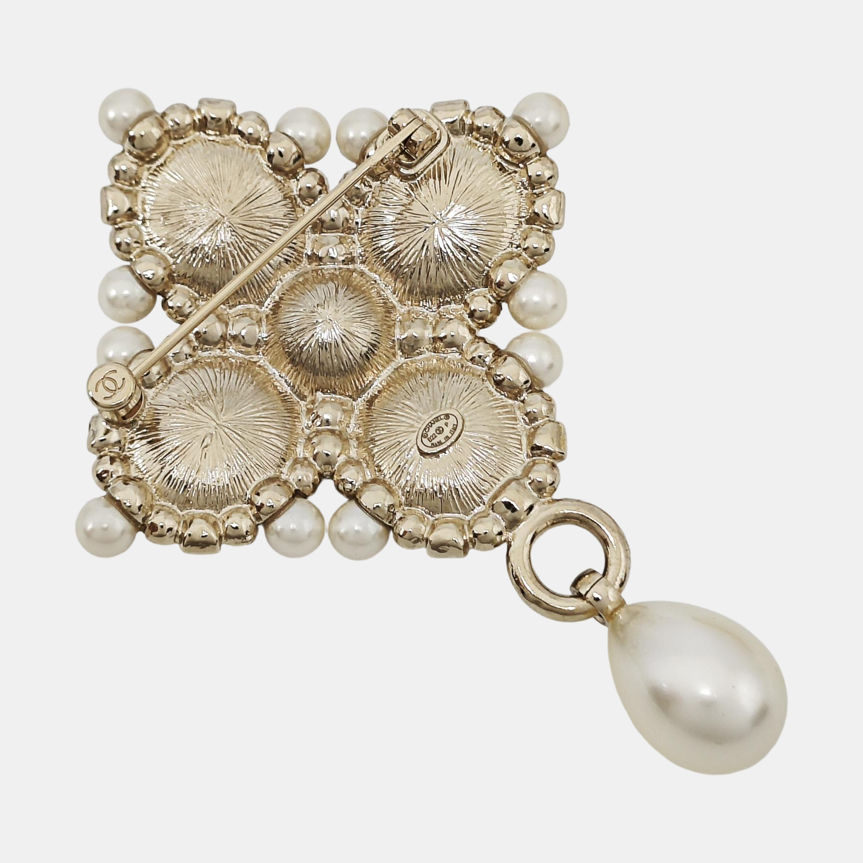 Metal Black Brooch