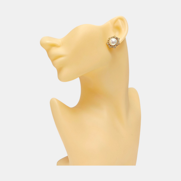 Metal Gold Clip On Earrings