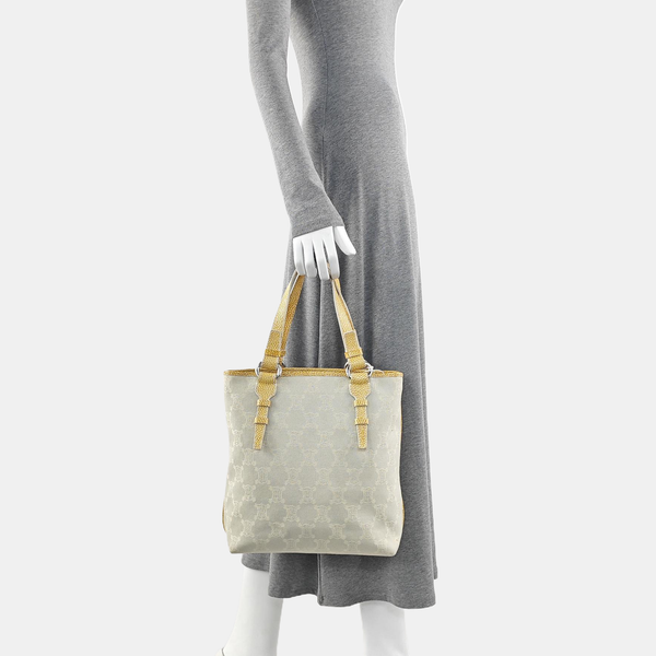Canvas Top Handle Bag Gray