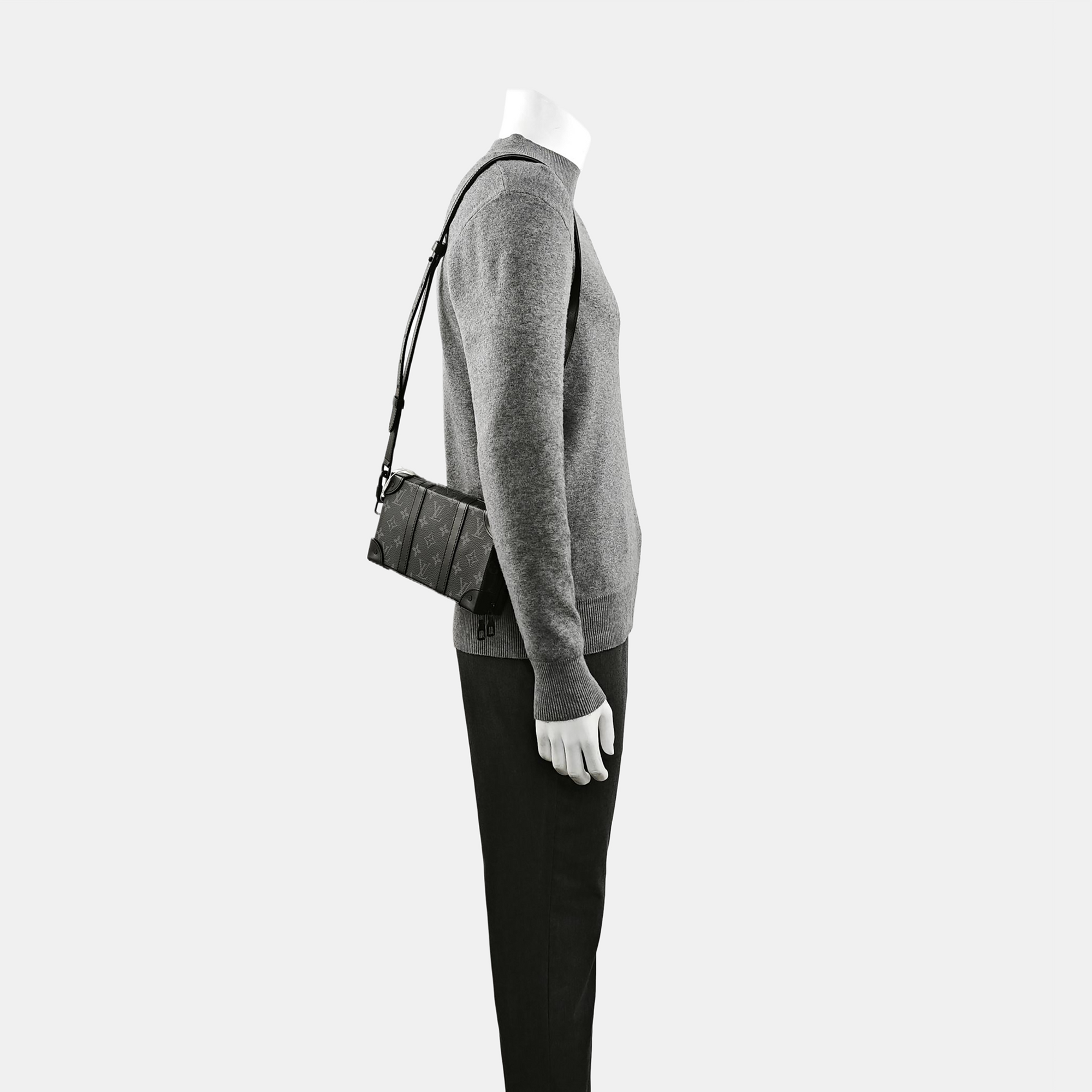 WALLET TRUNK Monogram Coated Canvas Gray