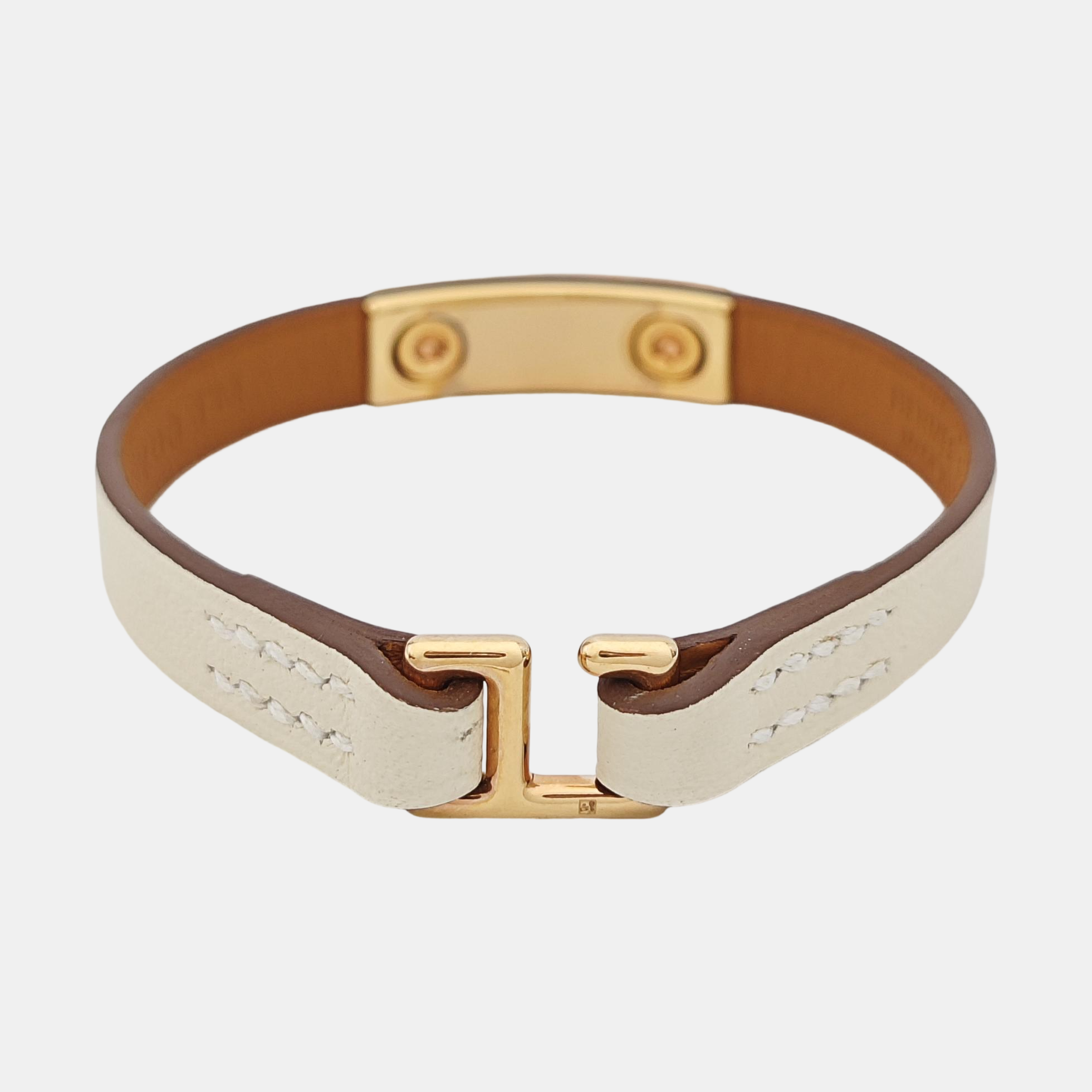 Rivale Leather White Bracelet