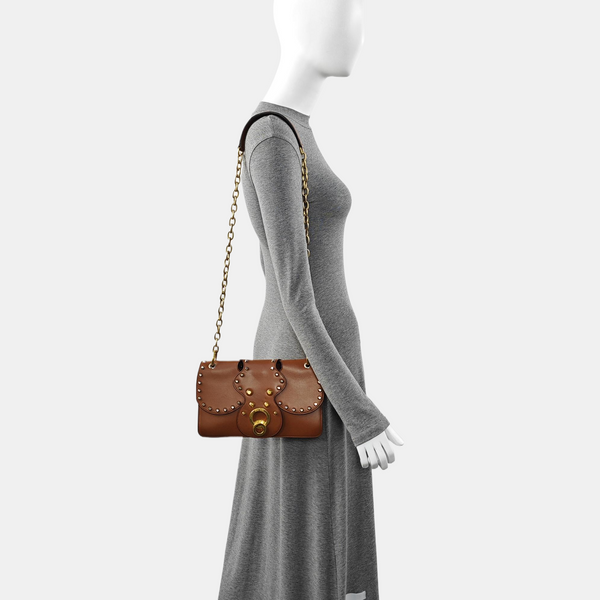 Leather Shoulder Bag Brown
