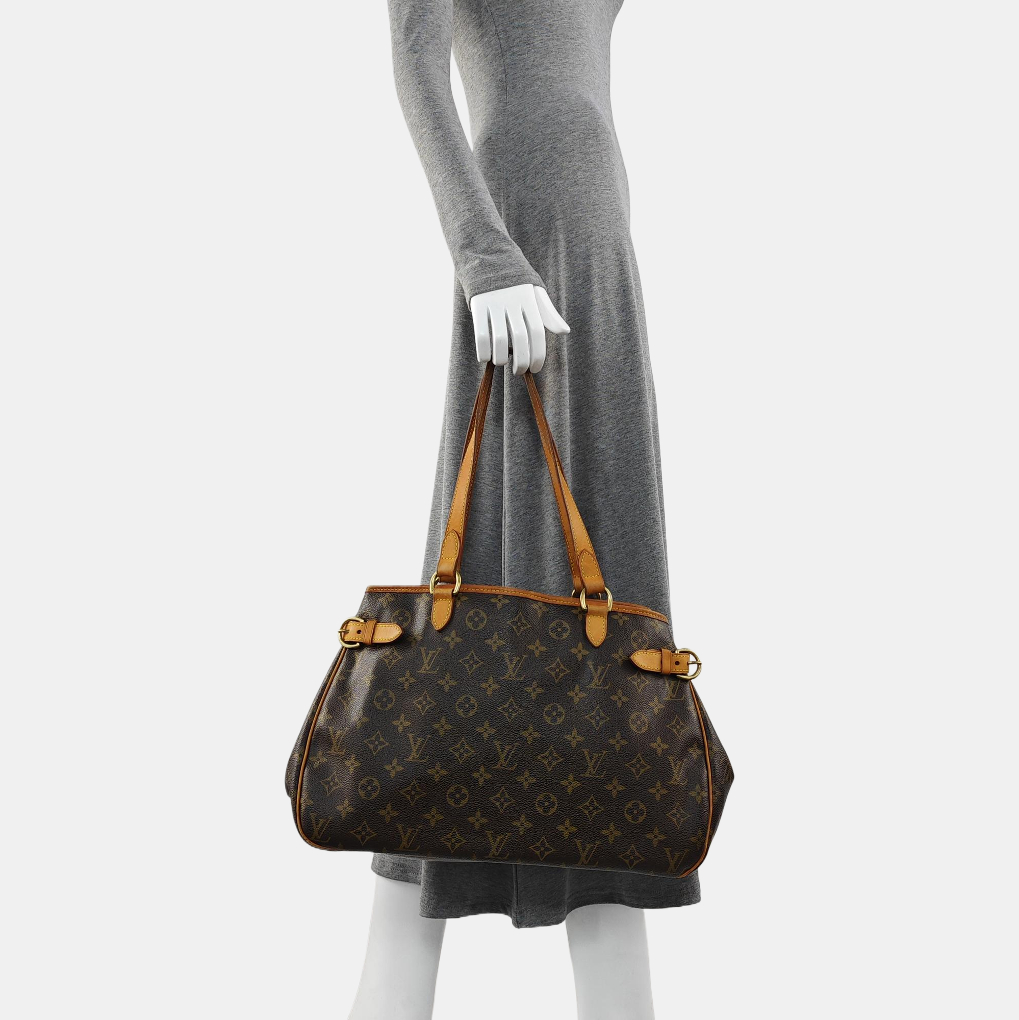 BATIGNOLLES GM Monogram Coated Canvas Brown