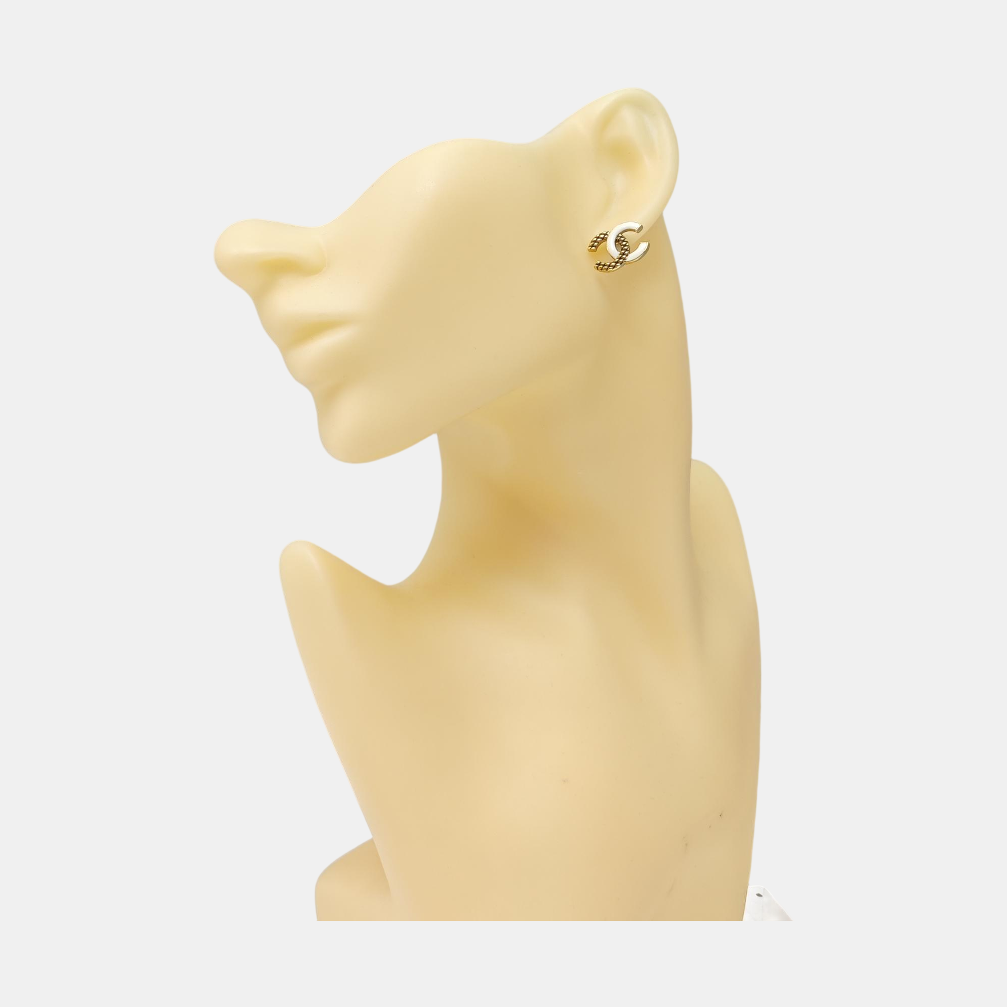 Metal Gold Stud Earrings
