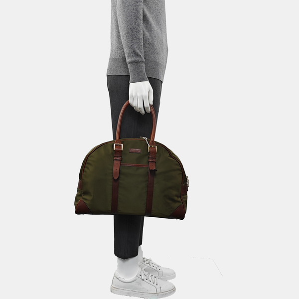 Nylon Top Handle Bag Green