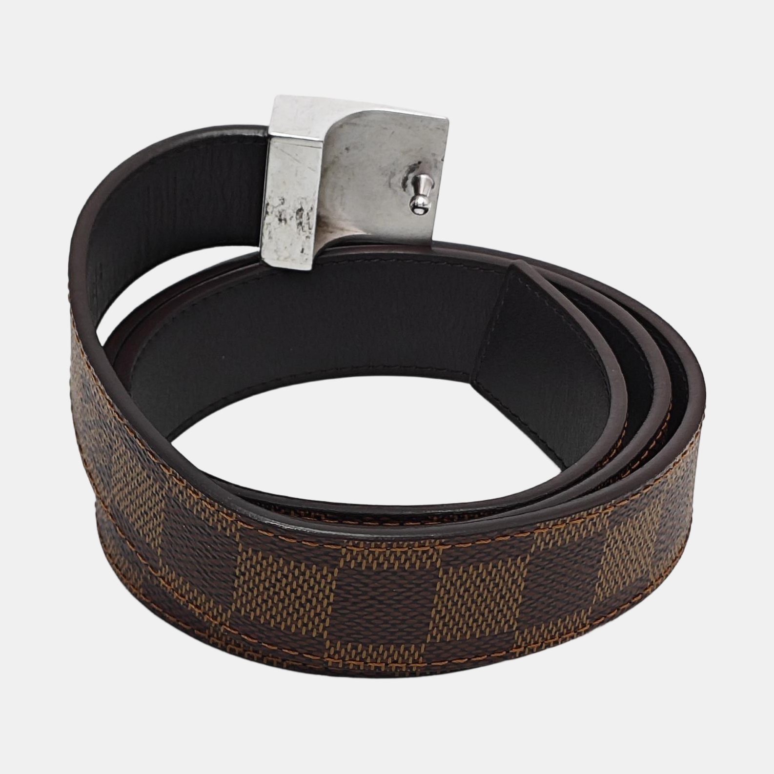 Coated Canvas Belt Brown