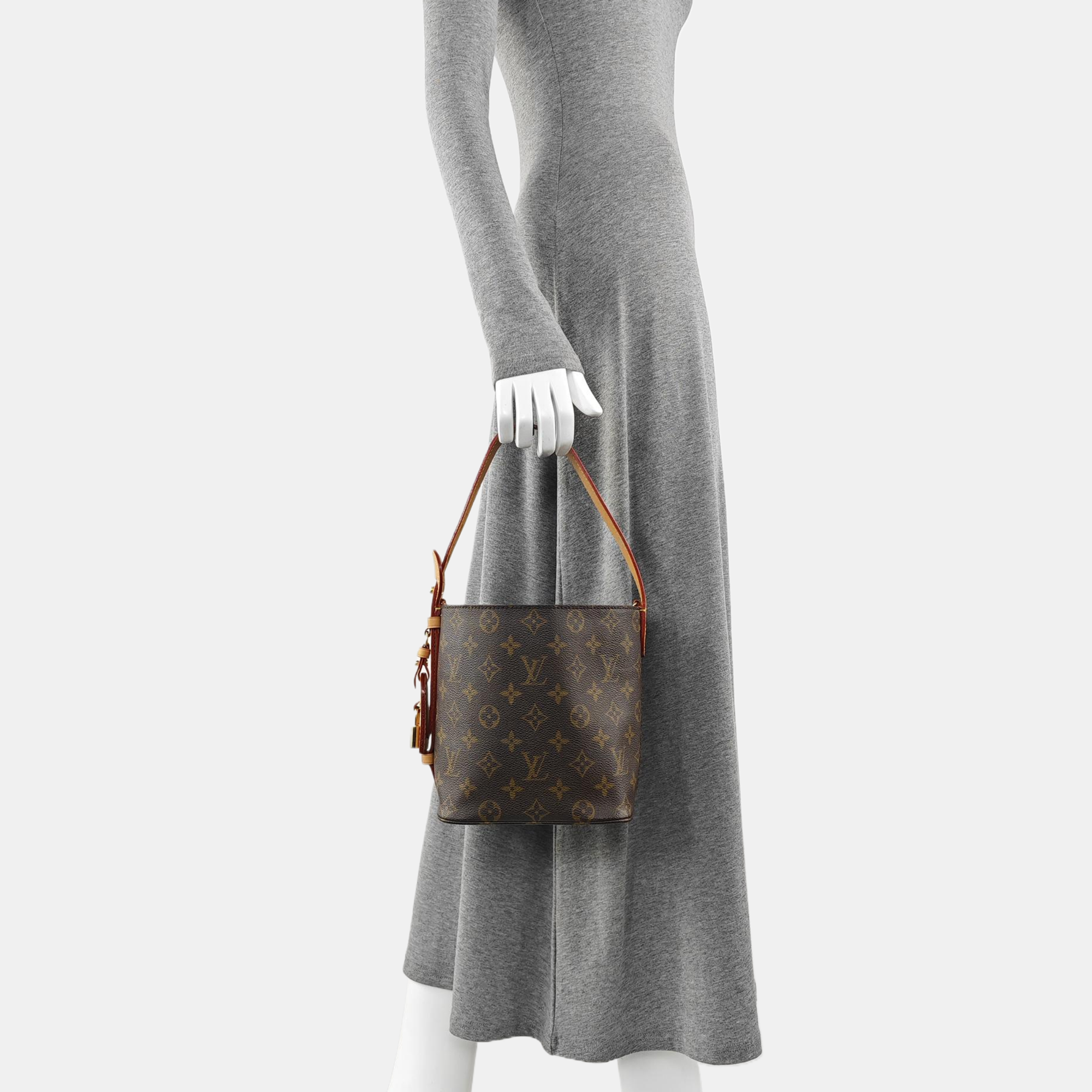ALL IN Monogram Coated Canvas Brown