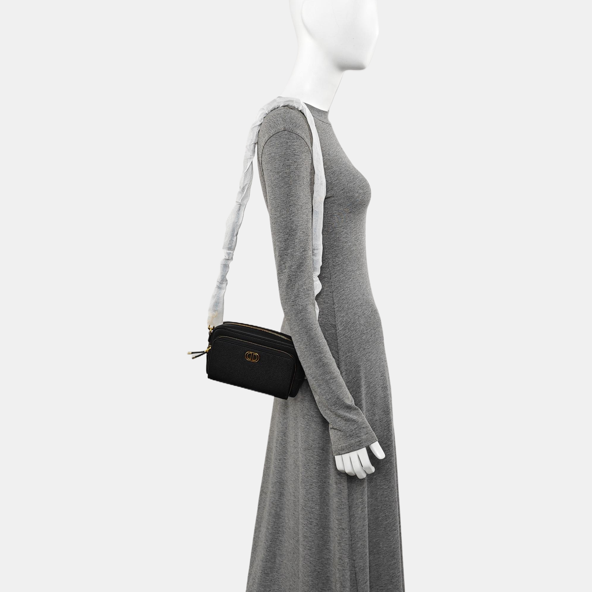 Calfskin Shoulder Bag Black