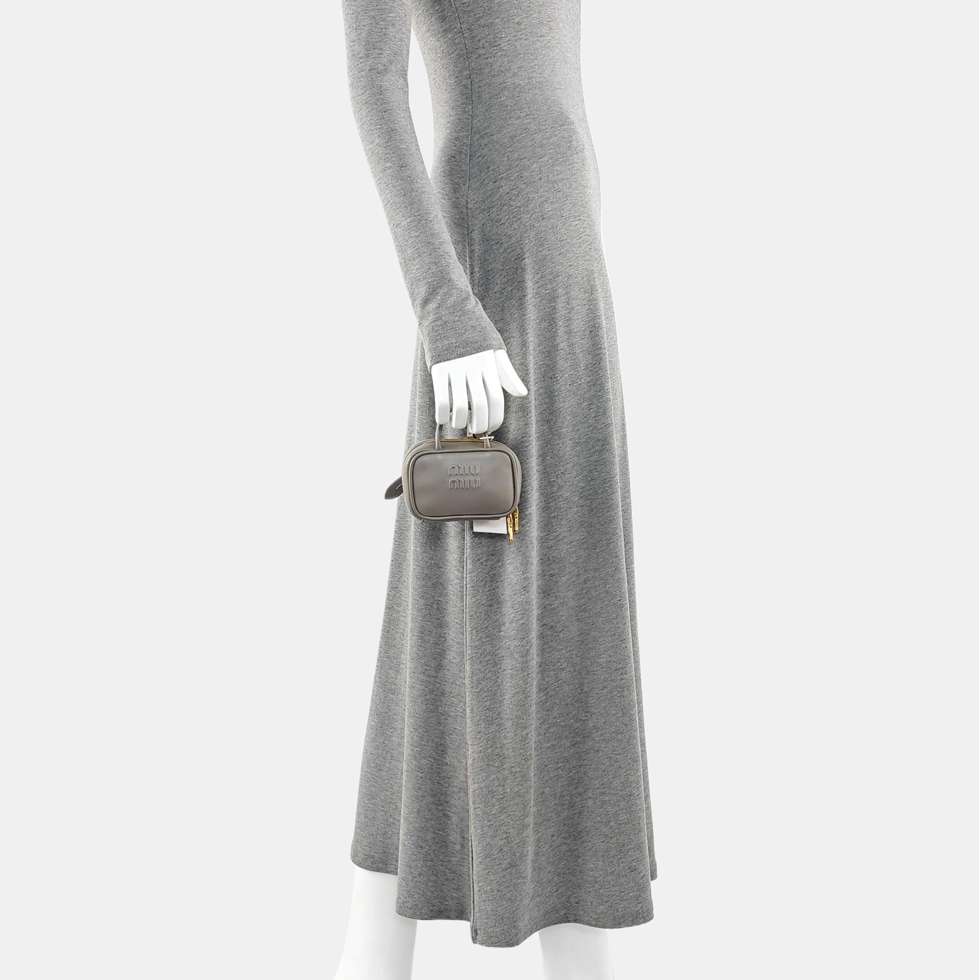 Beau Mini Calfskin Gray