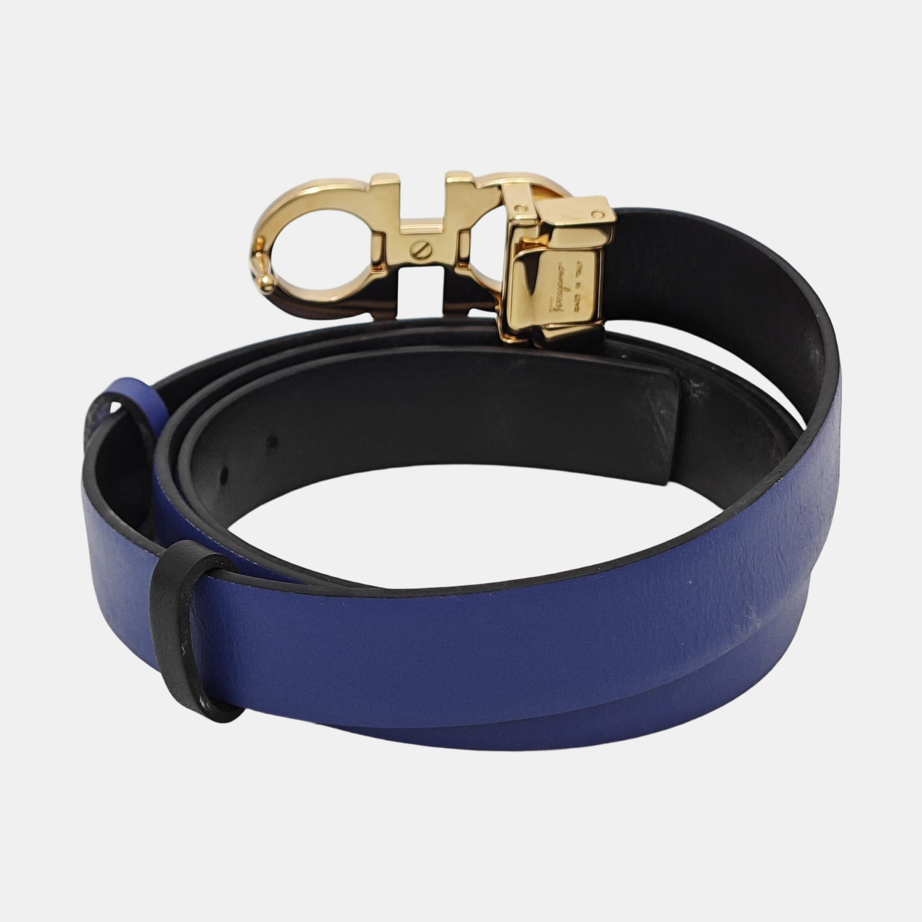 Leather Belt Blue