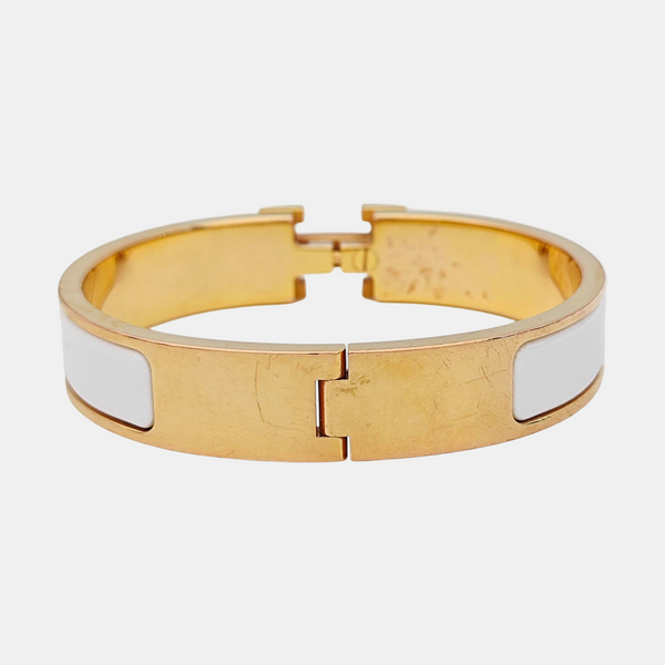 Clic H Metal Rose Gold Bangle
