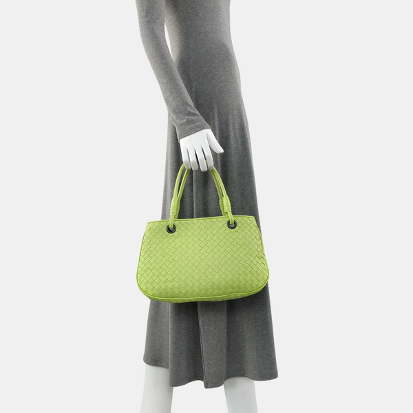 Lambskin Tote Bag Green