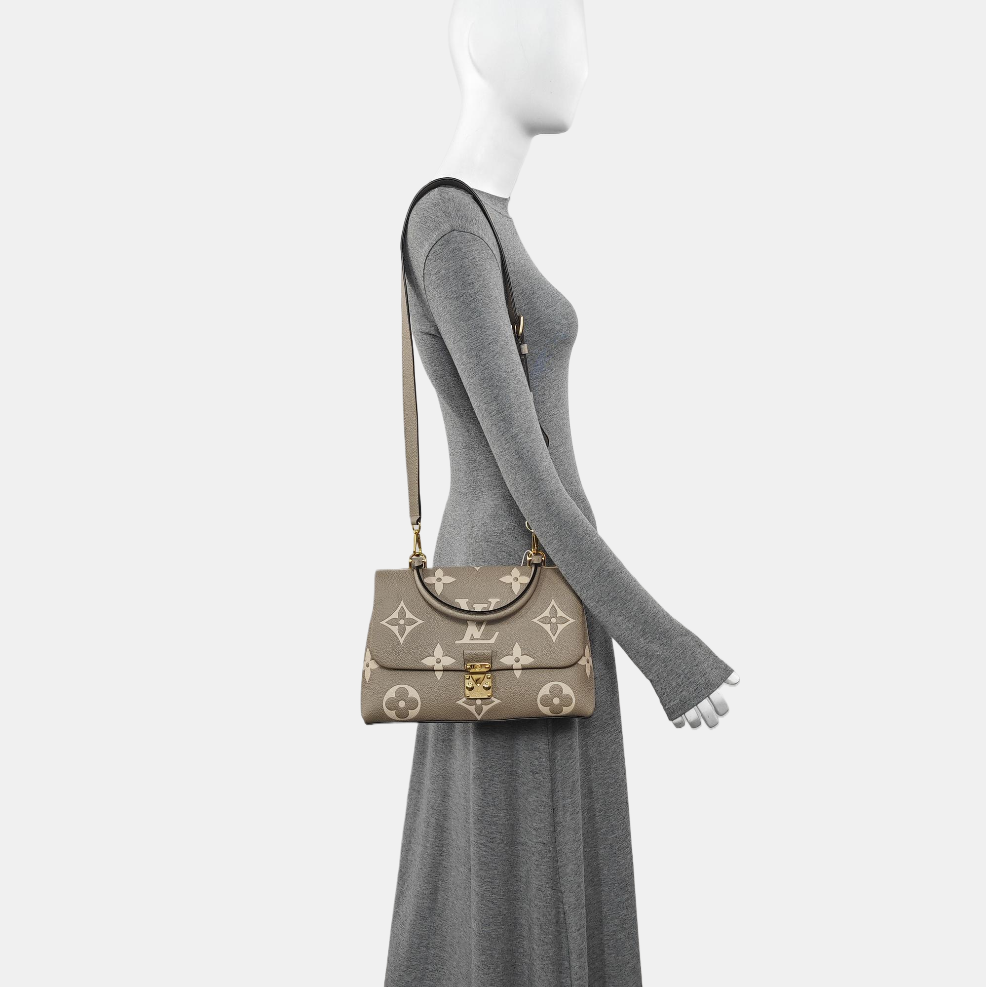 MADELEINE Monogram Calfskin Gray