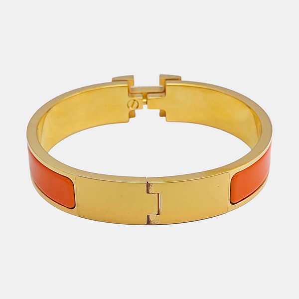 Clic H Metal Gold Bangle