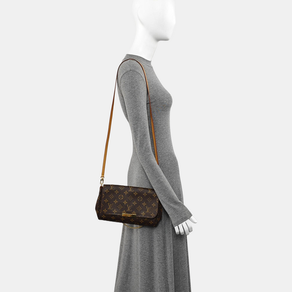 FAVORITE MM Monogram Coated Canvas Brown