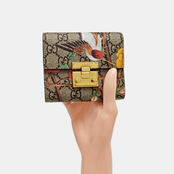 Padlock Monogram Coated Canvas Beige Wallet