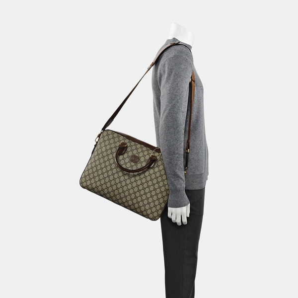 Retro Monogram Coated Canvas Black