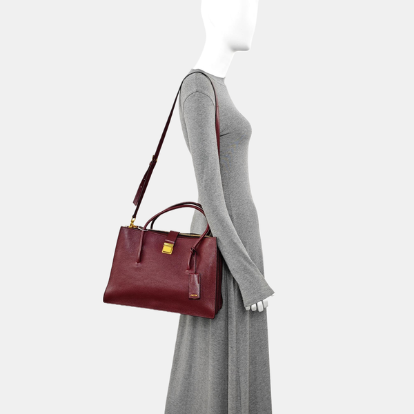 Calfskin Shoulder Bag Red