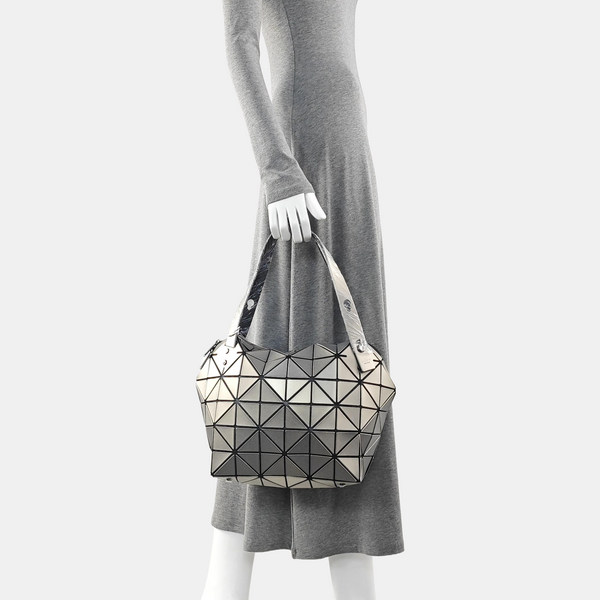 Special Material Top Handle Bag Beige