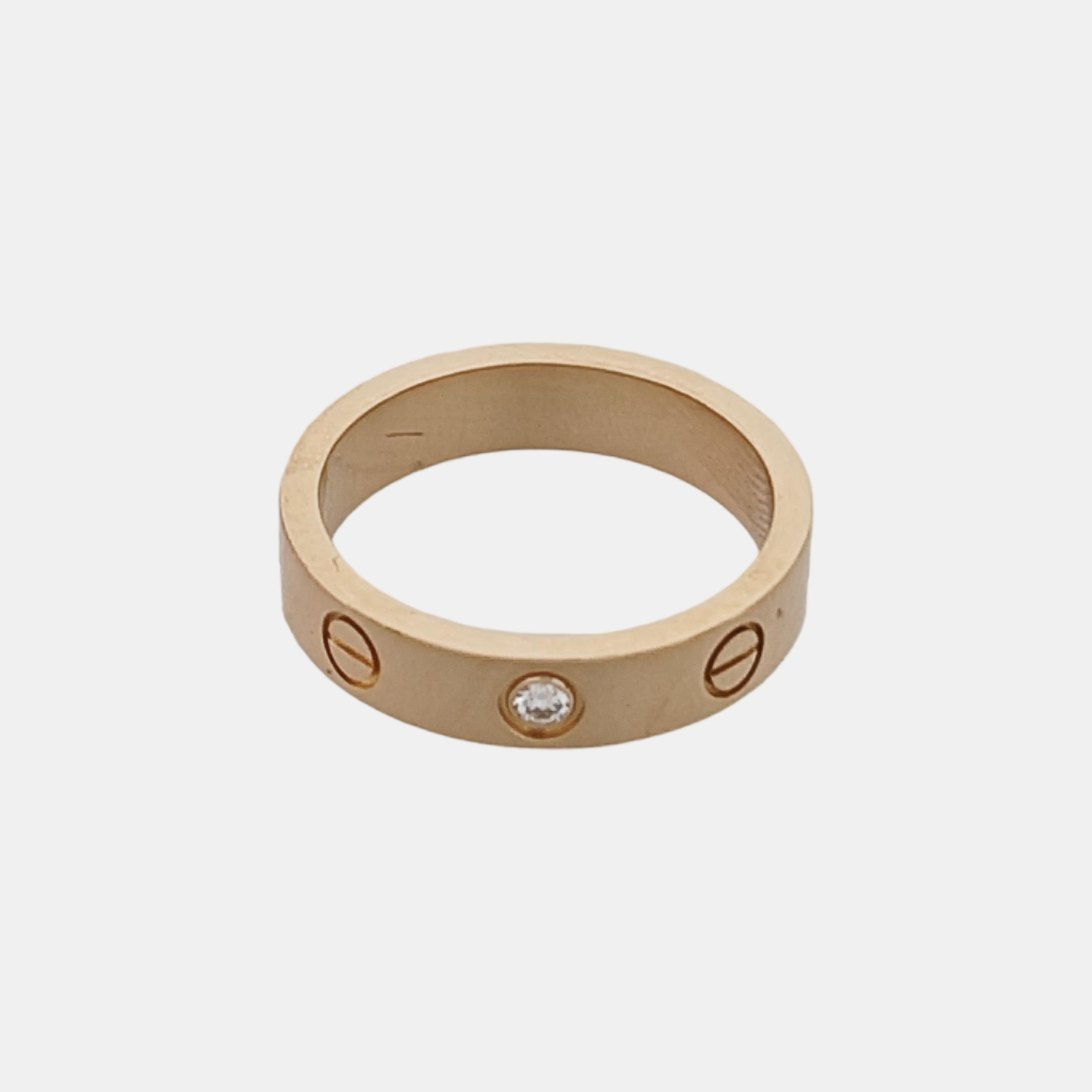 LOVE 18k Rose Gold Ring EU 49