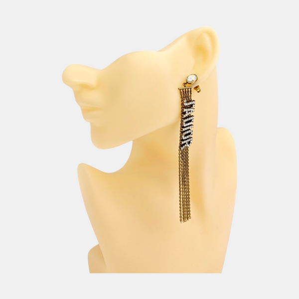 J'adior Metal Gold Stud Earrings