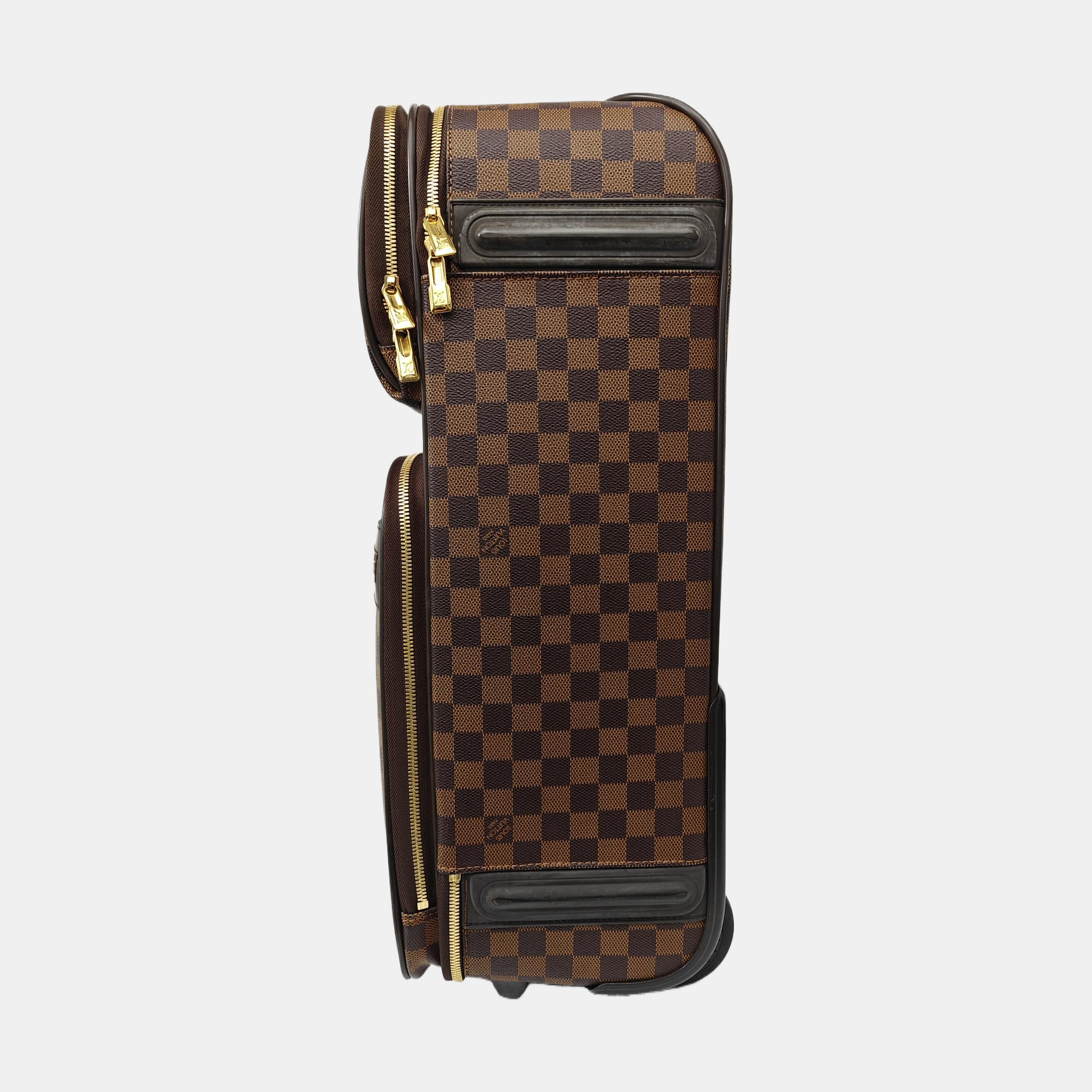 PEGASE 55 Damier Ebene Coated Canvas Brown