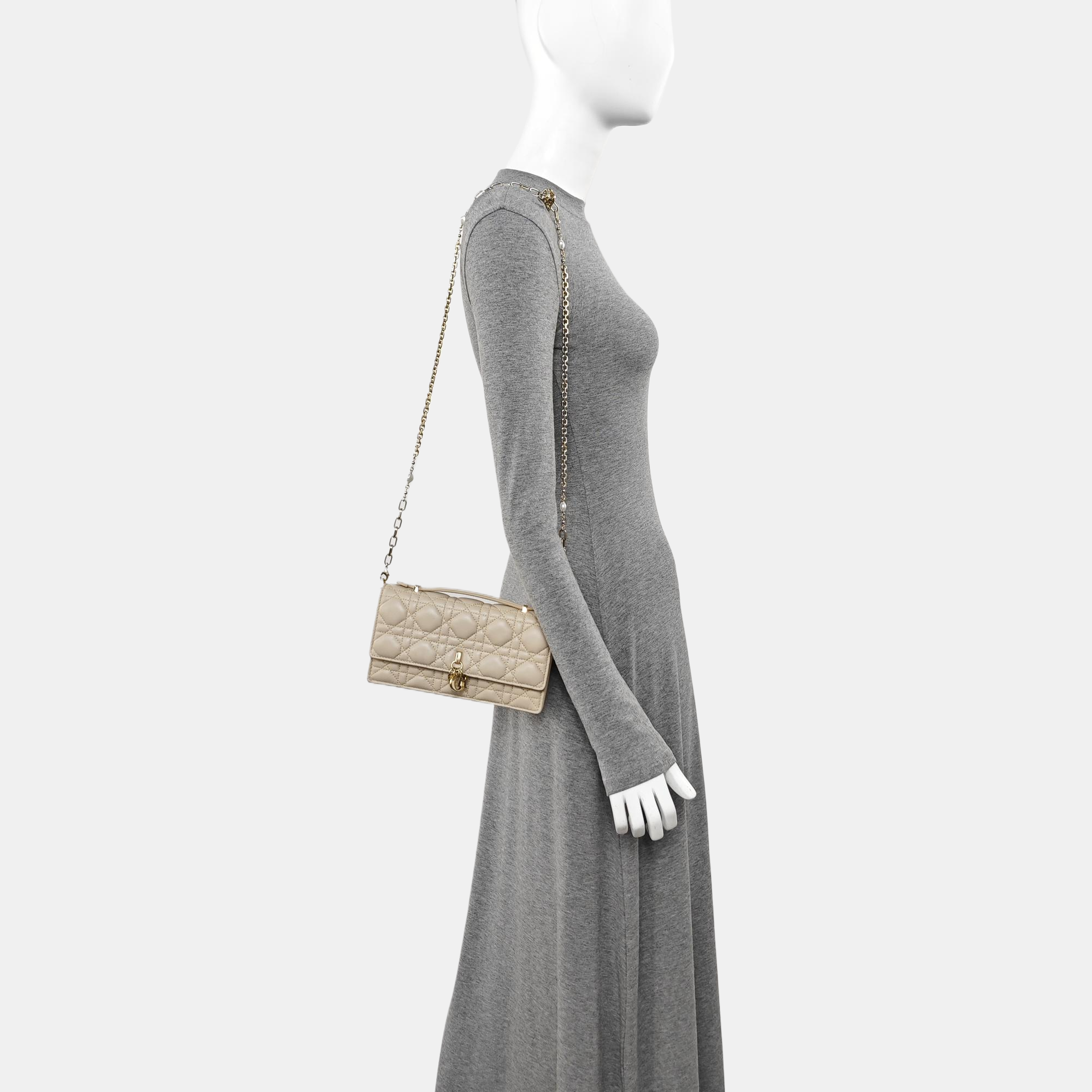 My Dior Mini Cannage Lambskin Beige
