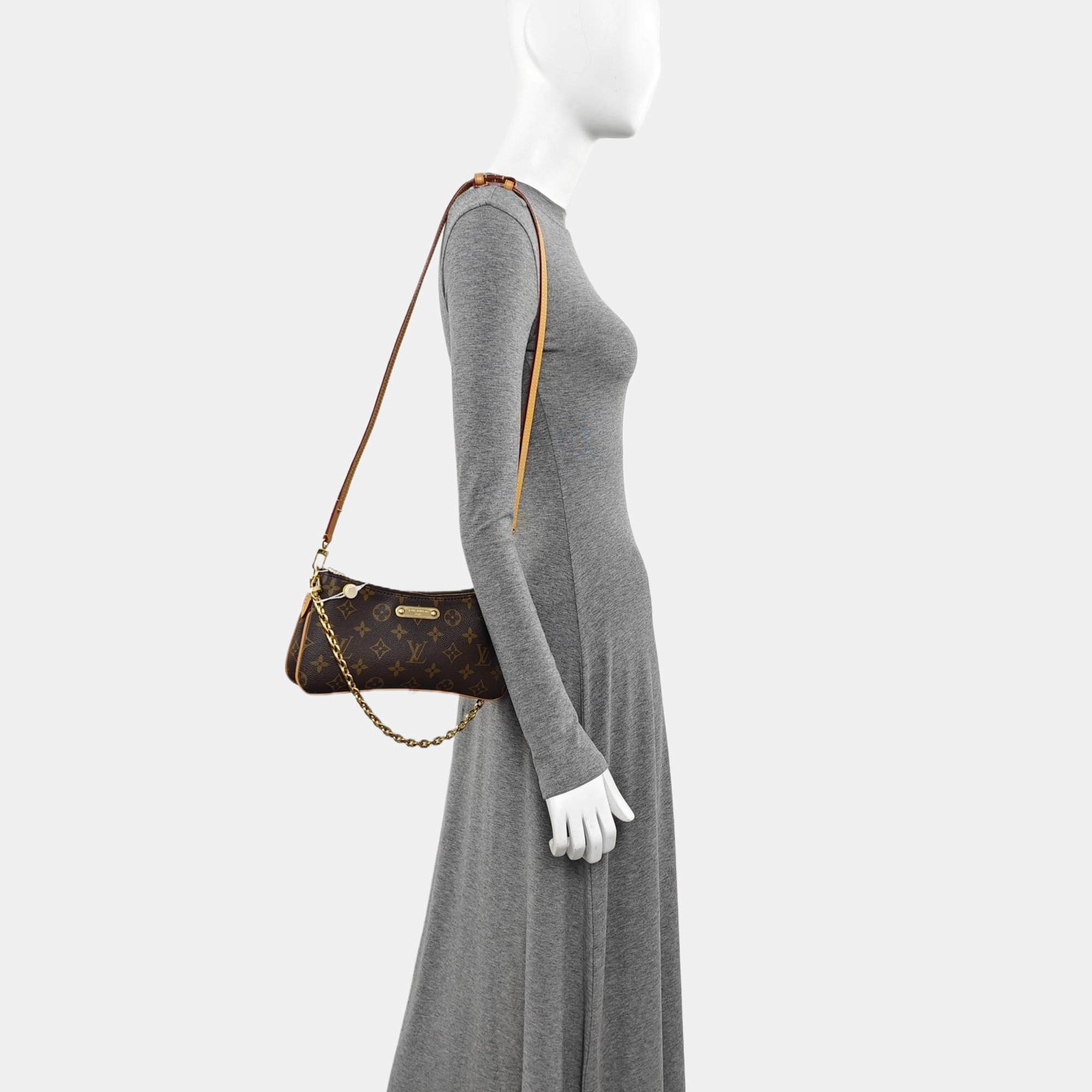 LIV POCHETTE Monogram Coated Canvas Brown