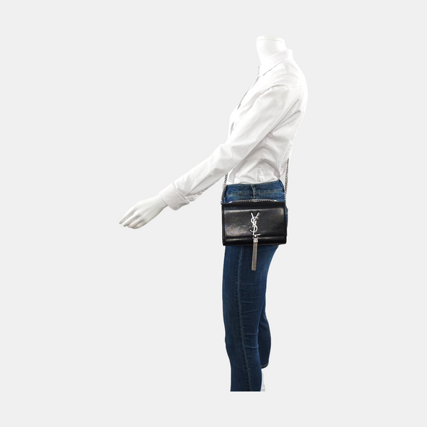Authenticated pre-owned  KATE Small Calfskin Black - Shoulder Bag at Looply