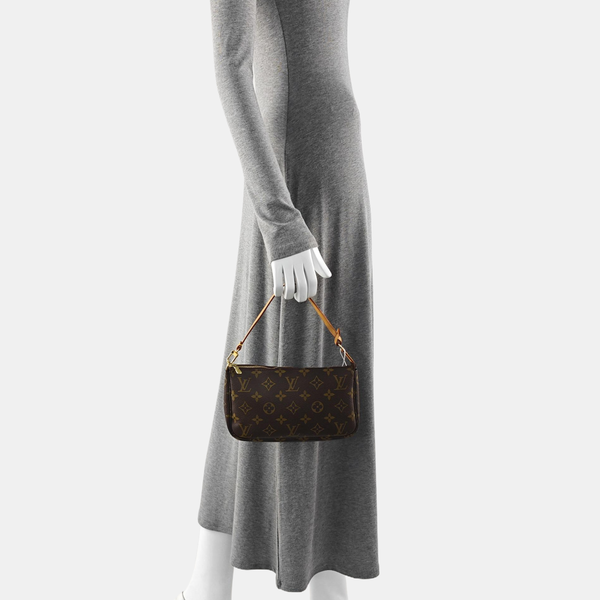 ACCESSOIRES Monogram Coated Canvas Brown