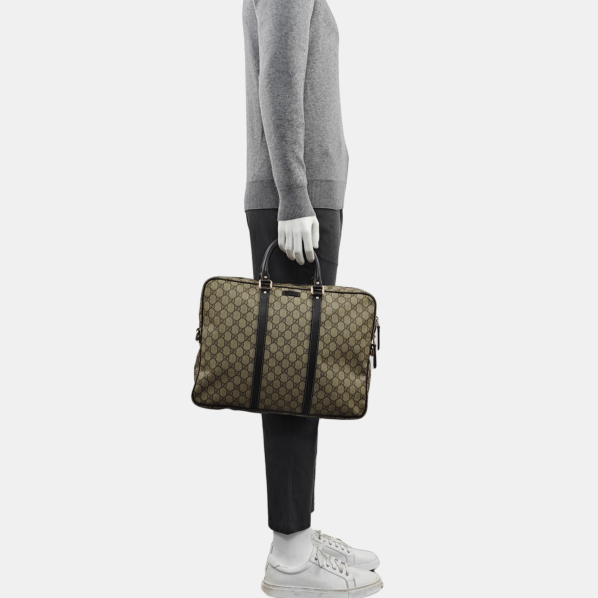 Duffle Monogram Coated Canvas Beige