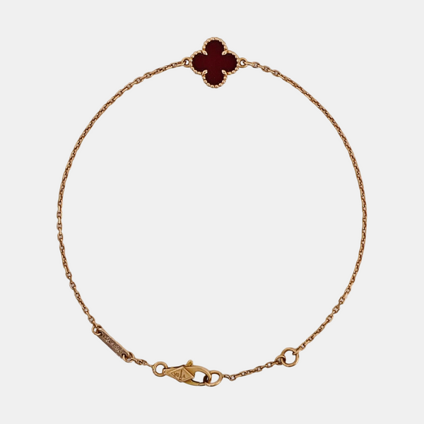 Sweet Alhambra 18k Rose Gold Bracelet