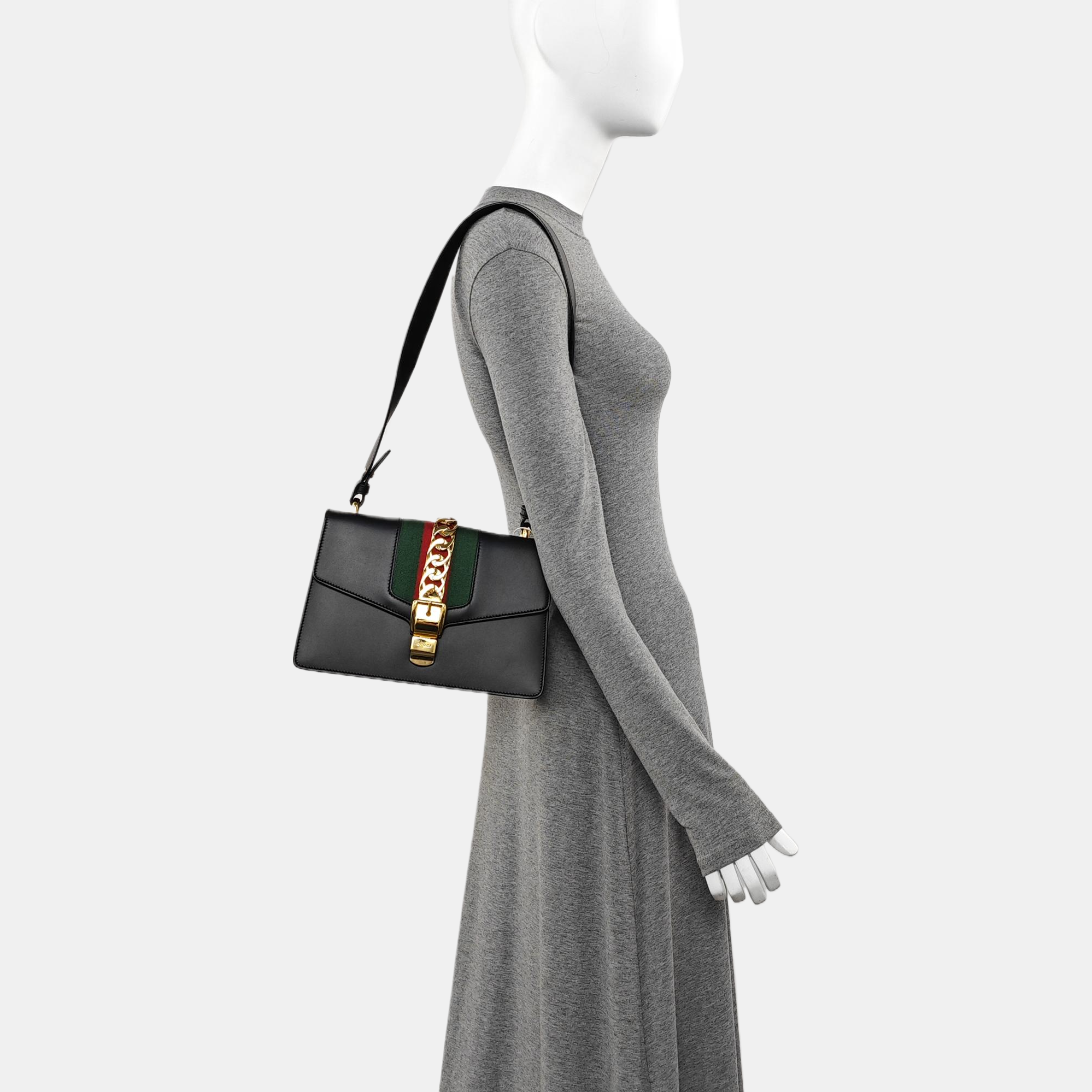 Sylvie Small Calfskin Black