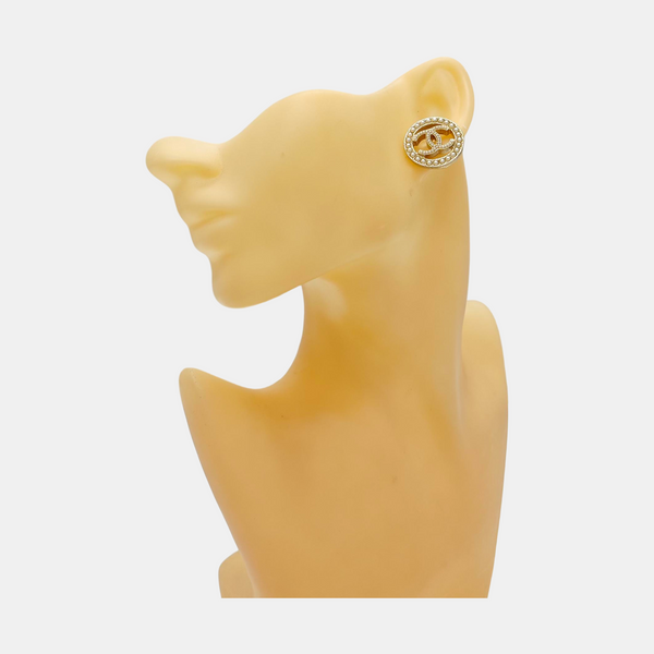 Metal Gold Stud Earrings