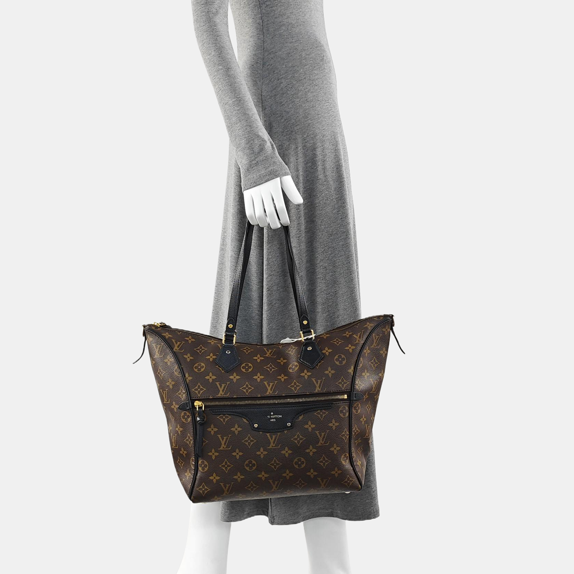 TOURNELLE MM Monogram Coated Canvas Brown